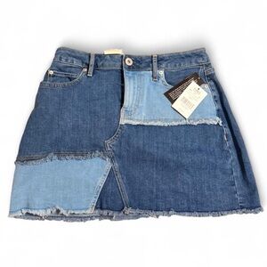 American Rag Two-Tone Denim Mini Skirt